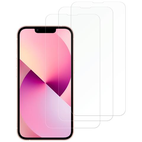 Set Di 3 Proteggischermo Per Iphone 13 Pro In Vetro Temperato, Trasparente - Foto 1