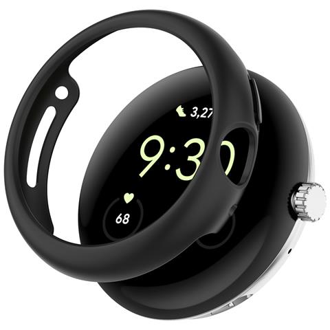 Custodia Protettiva Mezza Confezione Per Pc Per Google Pixel Watch Black - Foto 1