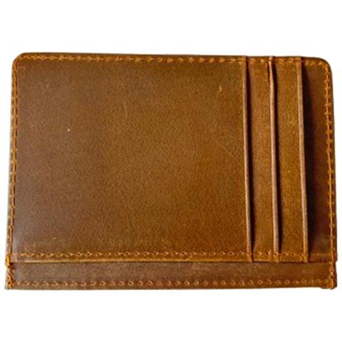 Portacarte Con Protezione Rfid Vera Pelle Brown - Foto 9