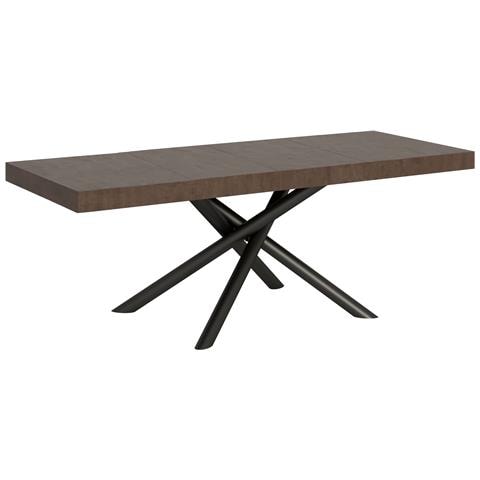 Tavolo Allungabile 90x160/264 Cm Famas Premium Noce Telaio Antracite - Foto 1