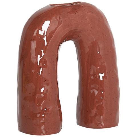 Vaso Da Fiori Perch Ceramica Marrone - Foto 2