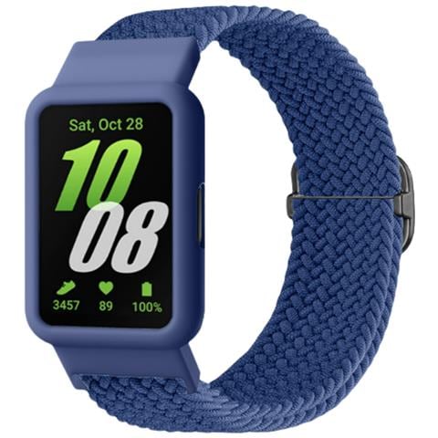 Cinturino Intrecciato Per Samsung Galaxy Fit3 Blue - Foto 1