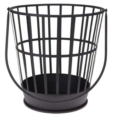 Braciere Per Esterno Giardino In Ferro Ghisa Porta Legna Modello Quebec - Foto 1