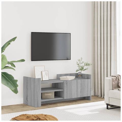 Mobile Tv Grigio Sonoma 100x35x40 Cm In Legno Multistrato - Foto 1