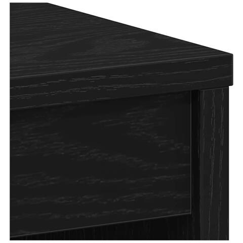 Scrivania Rovere Nero 90x40x72 cm in Legno Multistrato - Foto 2