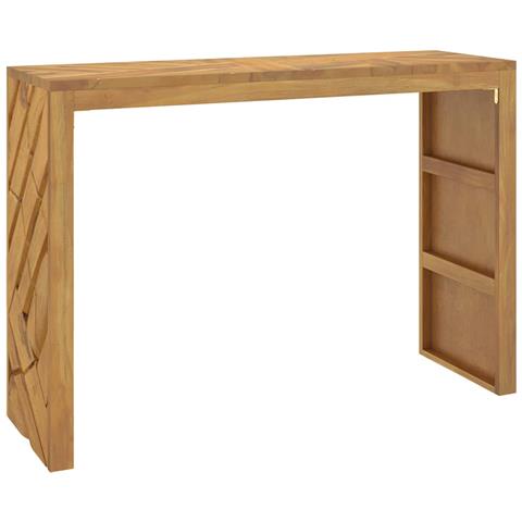 Tavolo Consolle 110x35x75 Cm In Legno Massello Di Teak - Foto 2