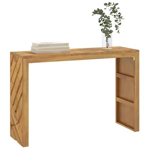 Tavolo Consolle 110x35x75 Cm In Legno Massello Di Teak - Foto 1