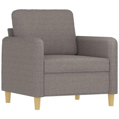 Set Di Divani 4 Pz Con Cuscini Tortora In Tessuto - Foto 3