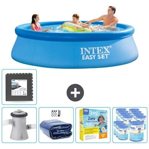 Piscina Fuori Terra - In Giro - 305x305x76 Cm - Blu - Include Accessori Coordinati Cb24 - Foto 1