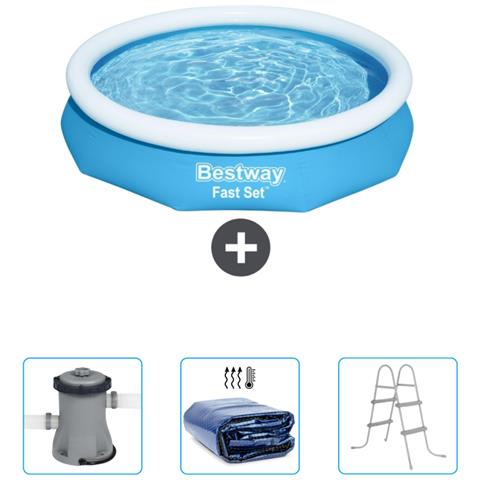 Piscina Fuori Terra - In Giro - 305x66 Cm - Blu - Include Accessori Coordinati Cb47 - Foto 1