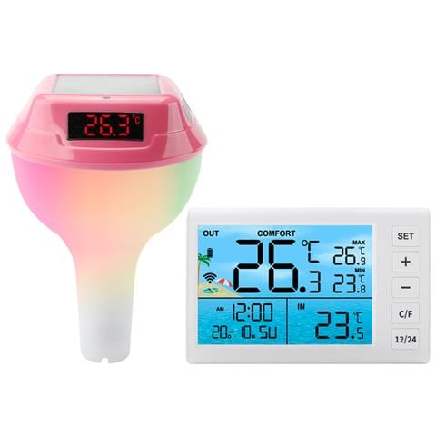 Termometro Galleggiante Per Piscina Con Display Led, Ts-pl01 - Foto 1