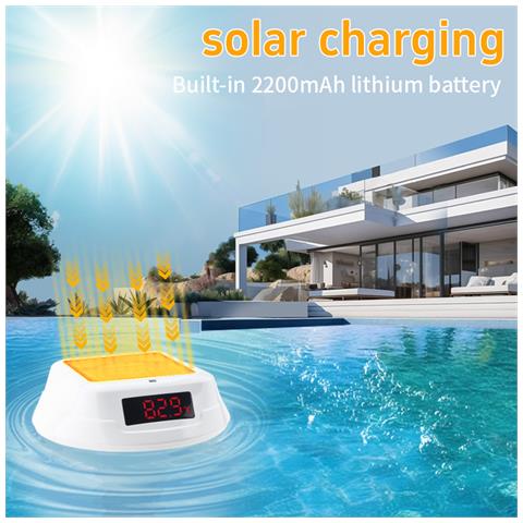 Termometro Galleggiante Per Piscina Con Display Led, Ts-pl01 - Foto 7