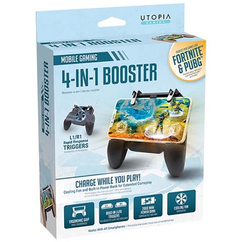 Controller Di Potenziamento Del Gioco Per Smartphone 4 In 1 Con Supporto E Ventola, Nero - Foto 2