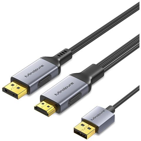 Cavo Adattatore Hdmi A Dp 4k 60hz, 2 Metri - Per Laptop, Monitor E Proiettori - Foto 1