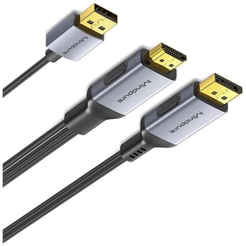 Cavo Adattatore Hdmi A Dp 4k 60hz, 2 Metri - Per Laptop, Monitor E Proiettori - Foto 2