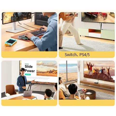 Cavo Adattatore Hdmi A Dp 4k 60hz, 2 Metri - Per Laptop, Monitor E Proiettori - Foto 4