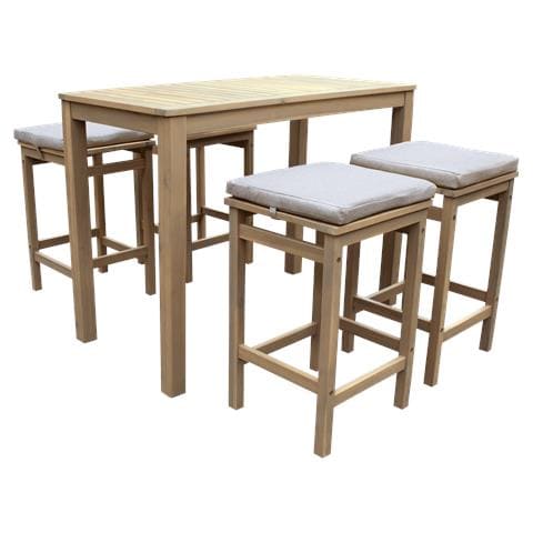 Aruba Tavolo A 4 Posti In Piedi In Acacia - Cuscini Sabbia - Foto 1