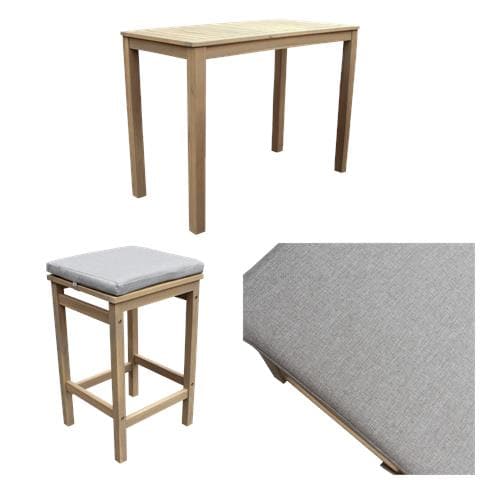 Aruba Tavolo A 4 Posti In Piedi In Acacia - Cuscini Sabbia - Foto 7