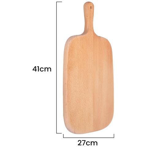 Tagliere In Legno Per Pane Con Coltello Incluso, Ultra Pratico, Marrone Chiaro - Foto 5