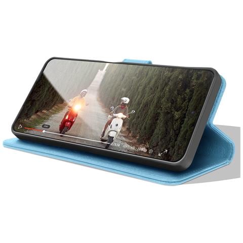 Custodia A Portafoglio Per Samsung A06 Con Supporto E Linguetta Magnetica, Azzurro - Foto 2