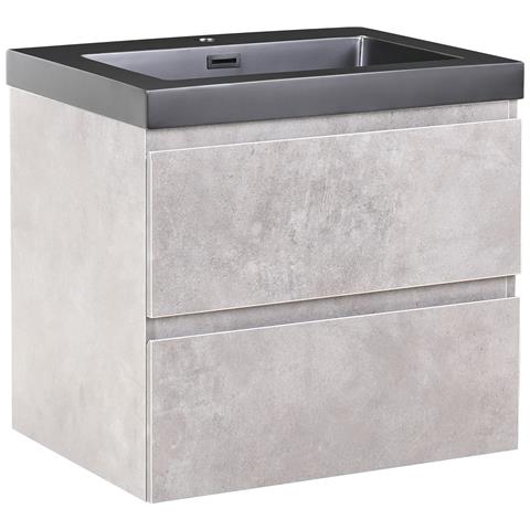 Mobiletto Con Lavabo Cardiel 60 Cm Grigio - Foto 2