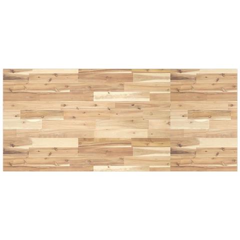 Piano Tavolo Rettangolare 140x60x2cm Legno Massello di Acacia - Foto 1