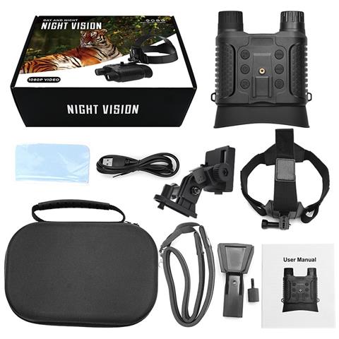 Binocolo Digitale Per Visione Notturna Montato Su Casco Con Video 4k E Illuminatore Ir, Compatibile Con Huawei, Samsung, Apple, Garmin - Foto 1