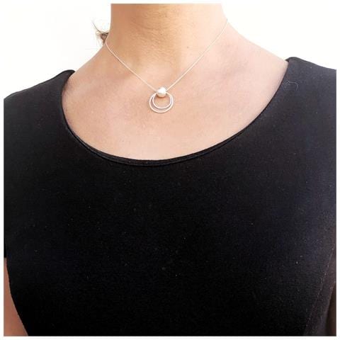 Girocollo In Argento Sterling 925 ""orbiting"" - Foto 2