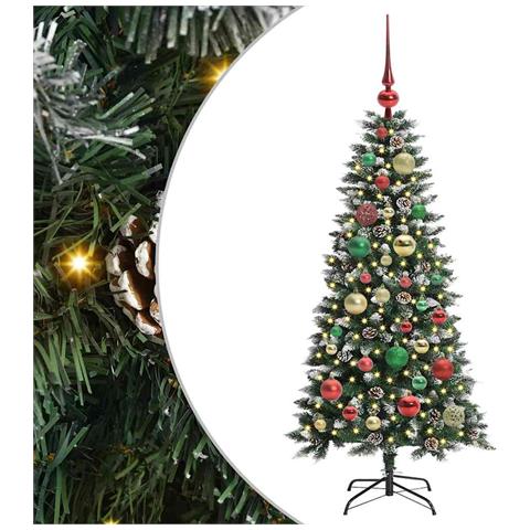 Albero di Natale artificiale con 150 LED Verde 120 cm - Foto 1