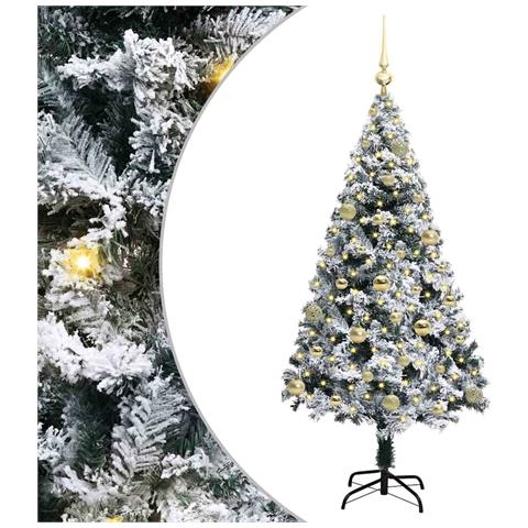Albero di Natale artificiale con 150 LED Bianco 150 cm - Foto 1
