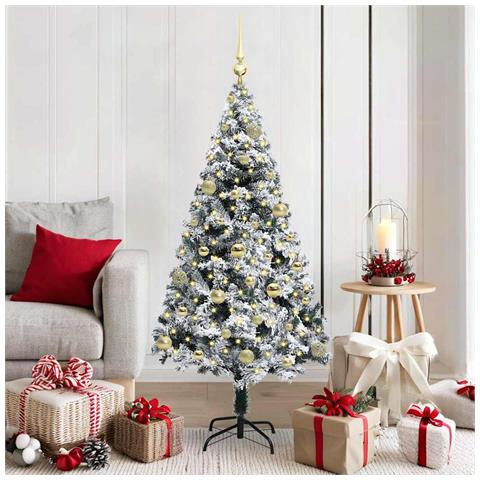 Albero di Natale artificiale con 150 LED Bianco 150 cm - Foto 2