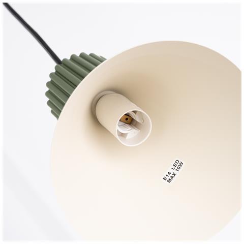 Lampada A Sospensione Estria 3p Beige /verde Oliva Sl. 1873 - Soppalco Lampada A Sospensione Beige /verde Oliva 120x30x30 Cm - Foto 8