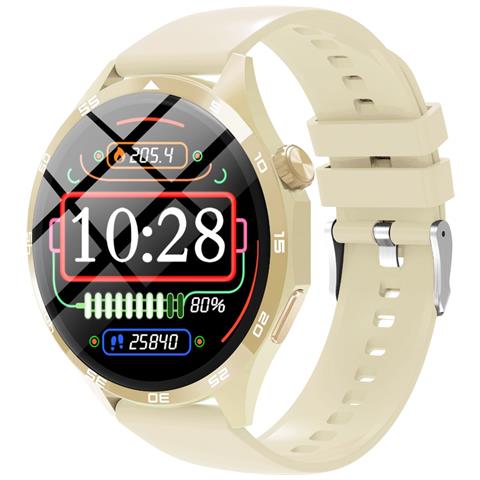 Smartwatch Multifunzionale Con Chiamate Bluetooth, Monitoraggio Della Frequenza Cardiaca E Quadrante Personalizzabile Gold - Foto 7