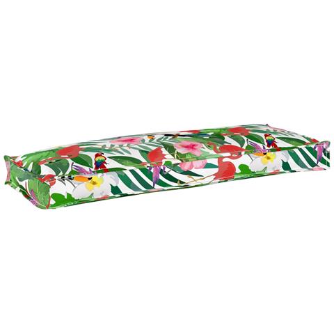 Cuscino Floreale Multicolore 110 x 40 x 8 cm Tessuto Oxford - Foto 1