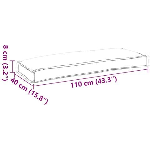 Cuscino Floreale Multicolore 110 x 40 x 8 cm Tessuto Oxford - Foto 6