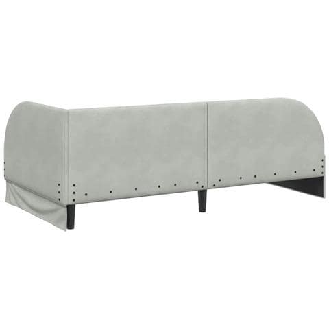 Struttura Letto Angolare con Materasso 2 pcs Grigio chiaro - Foto 9