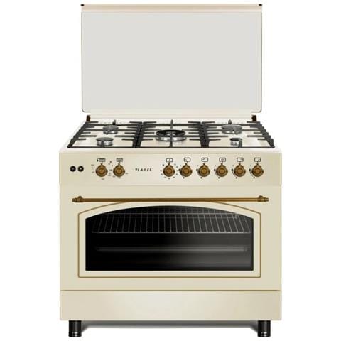 Cucina LAREL 5 Fuochi a Gas Tutto Forno a gas 90x60cm Beige L90GR - Foto 1