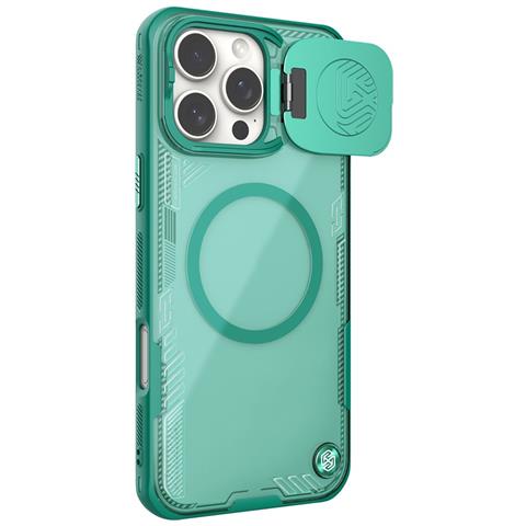 Cover per iPhone 16 Pro Max - TPU+PC, Verde, MagSafe - Foto 1