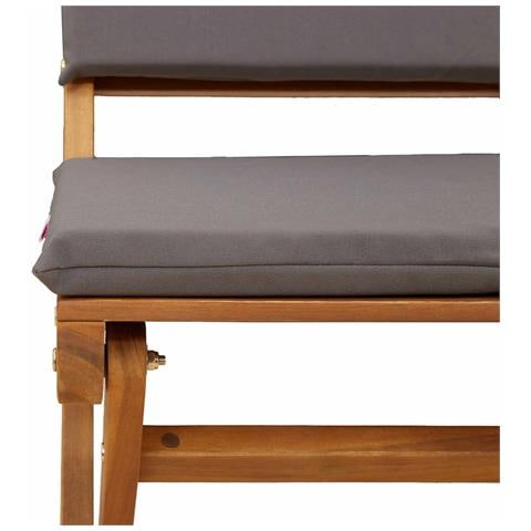 Sedie Bistro da Giardino 6 pcs Grigio Scuro 38 x 46 x 85 cm - Foto 9