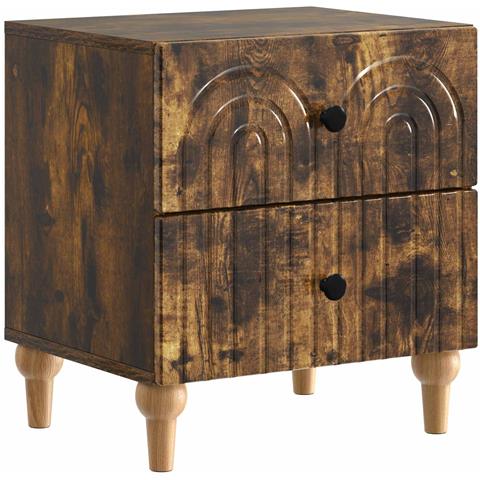 Armadio da Notte con cassetto Rovere Fumo 43 x 34,5 x 48 cm - Foto 1