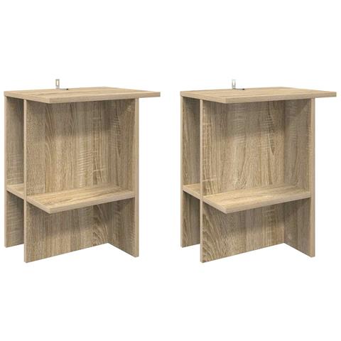 Tavolino da salotto 2 pcs Rovere Sonoma 40 x 30 x 49 cm - Foto 1