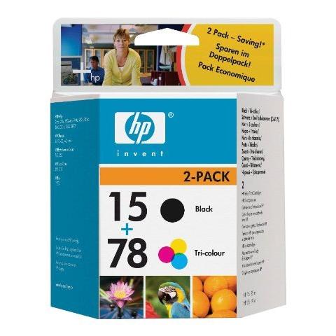 Sa310aE Cartuccia Ink Originale 15/78 Nero Ciano Magenta Gialla per HP Deskjet 3810 Capacità 1053 Pagine Confezione 2 pezzi - Foto 2
