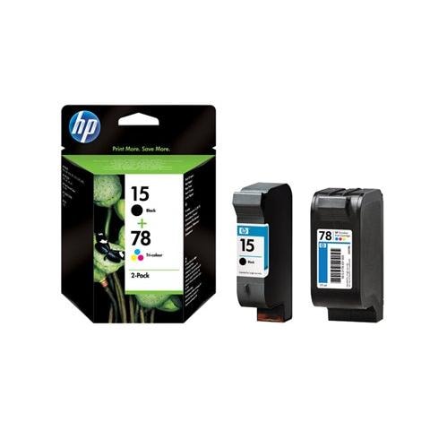 Sa310aE Cartuccia Ink Originale 15/78 Nero Ciano Magenta Gialla per HP Deskjet 3810 Capacità 1053 Pagine Confezione 2 pezzi - Foto 3