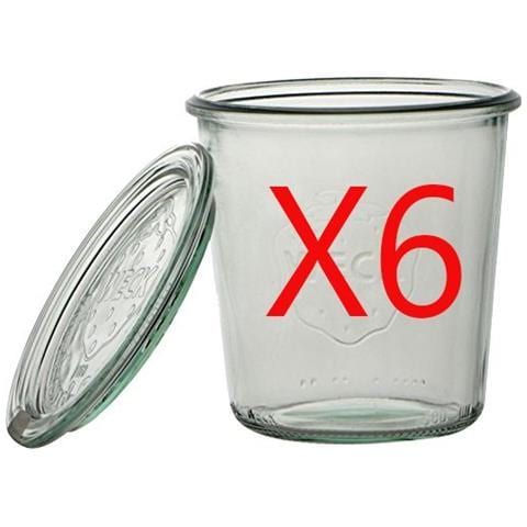 Vasetto 290 Ml Con Coperchio Da 80 Mm, Scatola Da 6 Pezzi, Vetro, Trasparente - Foto 1