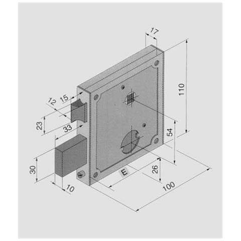 Serratura X Canc. fer. -05555000 - Foto 1