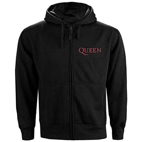 Queen: Classic Crest Zip (Back Print) (Felpa Con Cappuccio Unisex Tg. L) - Foto 1
