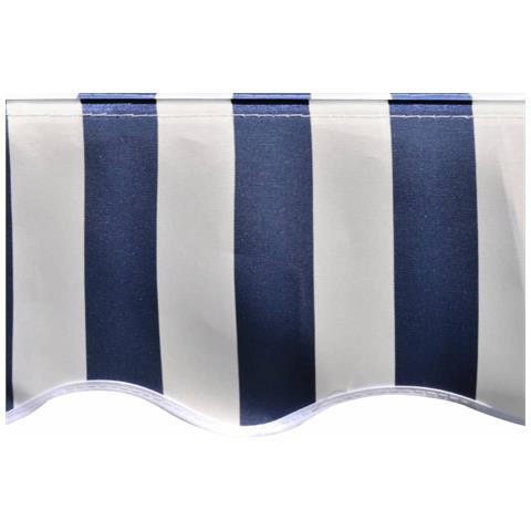 Tendone Parasole in Tela Blu e Bianco 350x250 cm - Foto 2