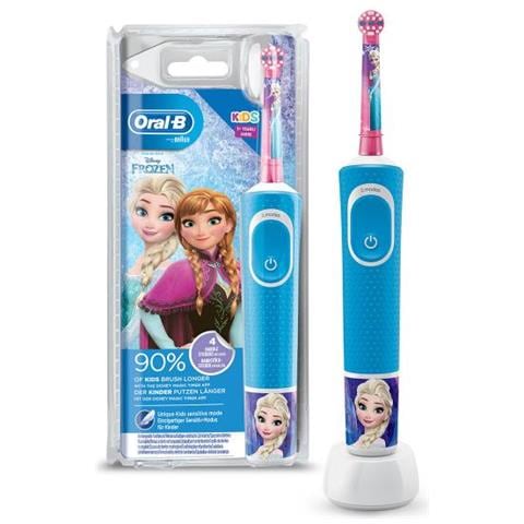 Oral-B Kids Spazzolino Elettrico Ricaricabile 1 Manico con Personaggi Disney Pixar Frozen, per età da 3 anni - Foto 3