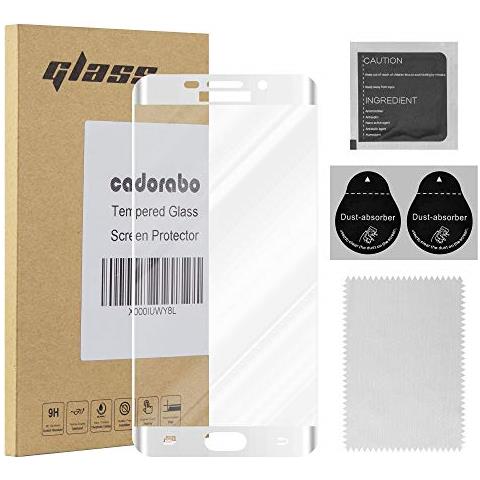 Pellicola Protettiva Per Samsung Galaxy S6 Edge In Trasparente Con Bianco - Vetro Di Protezione Temprato Blindato (tempered) Schermo Intero Per Display Con 3d Touch E 9h - Foto 1