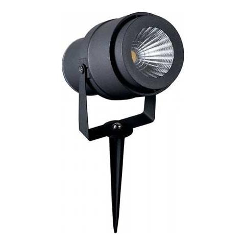 V-tac Vt-857 Picchetto Giardino Led Cob 12w Luce Verde Orientabile Corpo Grigio Ip65 - Sku 7552 - Foto 1